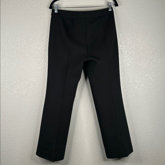 Theory Black Wool Blend Cardinal Trouser Canton Bistretch Straight Leg Pants 6 - Picture 4 of 6